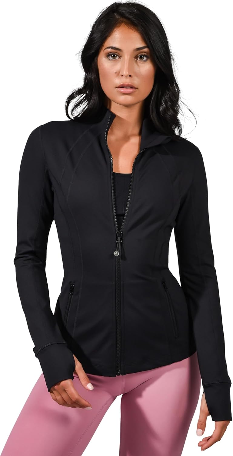 90 Degree By Reflex Full Zip Running Track Jacket for Women