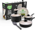 GreenLife 8 Piece Nonstick Cookware Set for Healthier Meal Prep