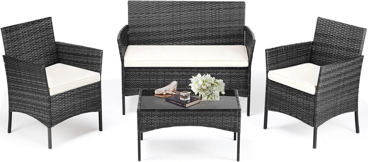 DUMOS Patio Furniture Set 4 Pieces for Stylish Outdoor Living