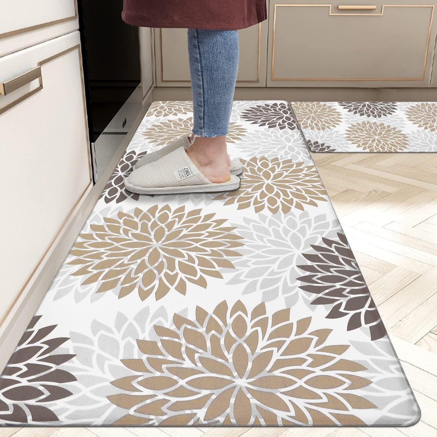 HEBE Anti Fatigue Kitchen Rug Sets for Comfort and Safety