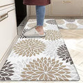 HEBE Floral Anti Fatigue Kitchen Rug Set 2 Piece - Cushioned Comfort