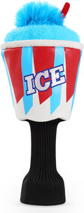 Big Teeth Golf Driver Cover ICE Slushie Cup - Funny Frozen Head Cover