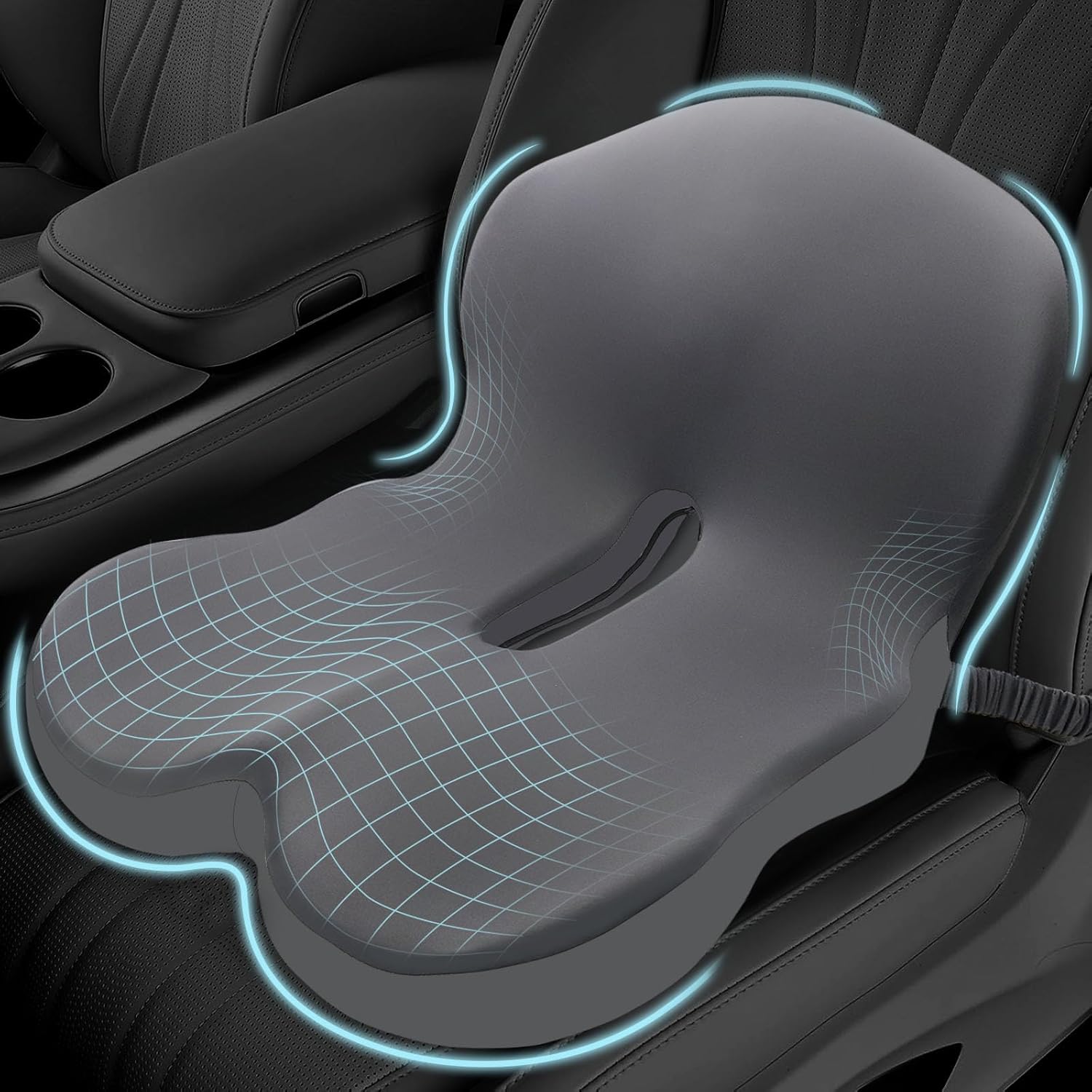 Memory Foam Seat Cushion for Sciatica Relief and Comfort