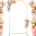 7.2FT Adjustable Wedding Balloon Gold Metal Arch Backdrop Stand - Tool