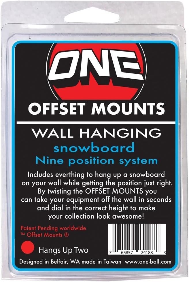 Snowboard Wall Mounts Set - Hang 2 Boards!