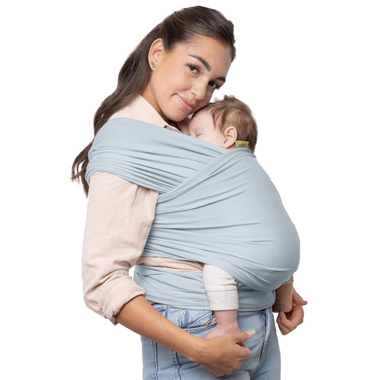 Boba Baby Wrap Carrier - Serenity Light Blue for Newborns