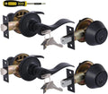 Keyed Alike Front Door Lever Lockset with Deadbolt - All Keys Same