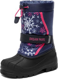 Boys & Girls Mid Calf Water-Resistant Winter Snow Boots - Warm Grip on