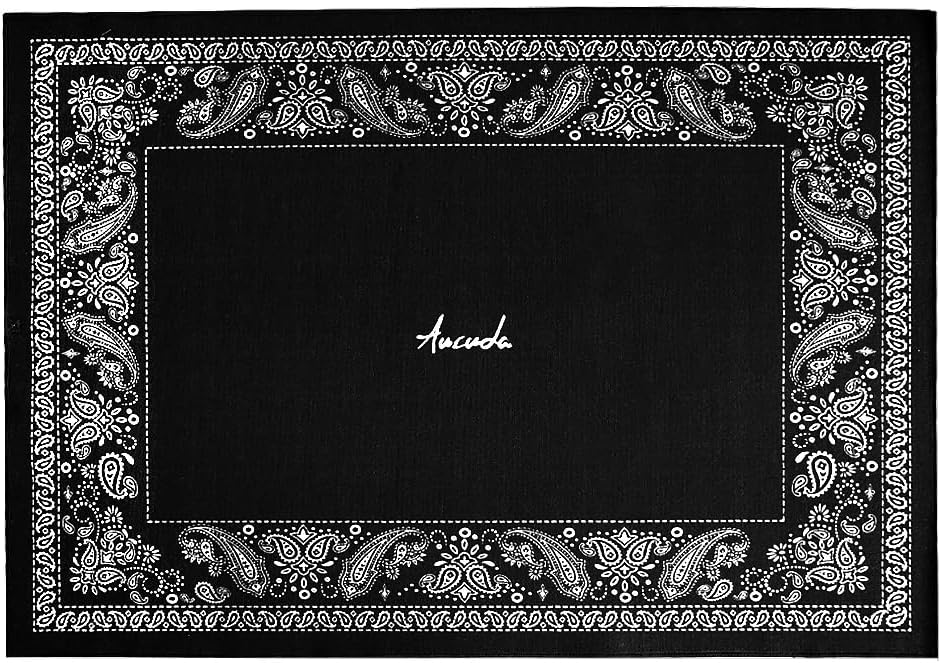 Aucuda Paisley Drum Rug 4x6ft for Non-Slip Drum Stability