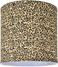 Transitional Drum Lamp Shade in Leopard Pattern - 8in Drum Shade