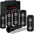 2 IN 1 Lug Nut Socket Set & Wheel Lock Removal Kit - Flip Socket