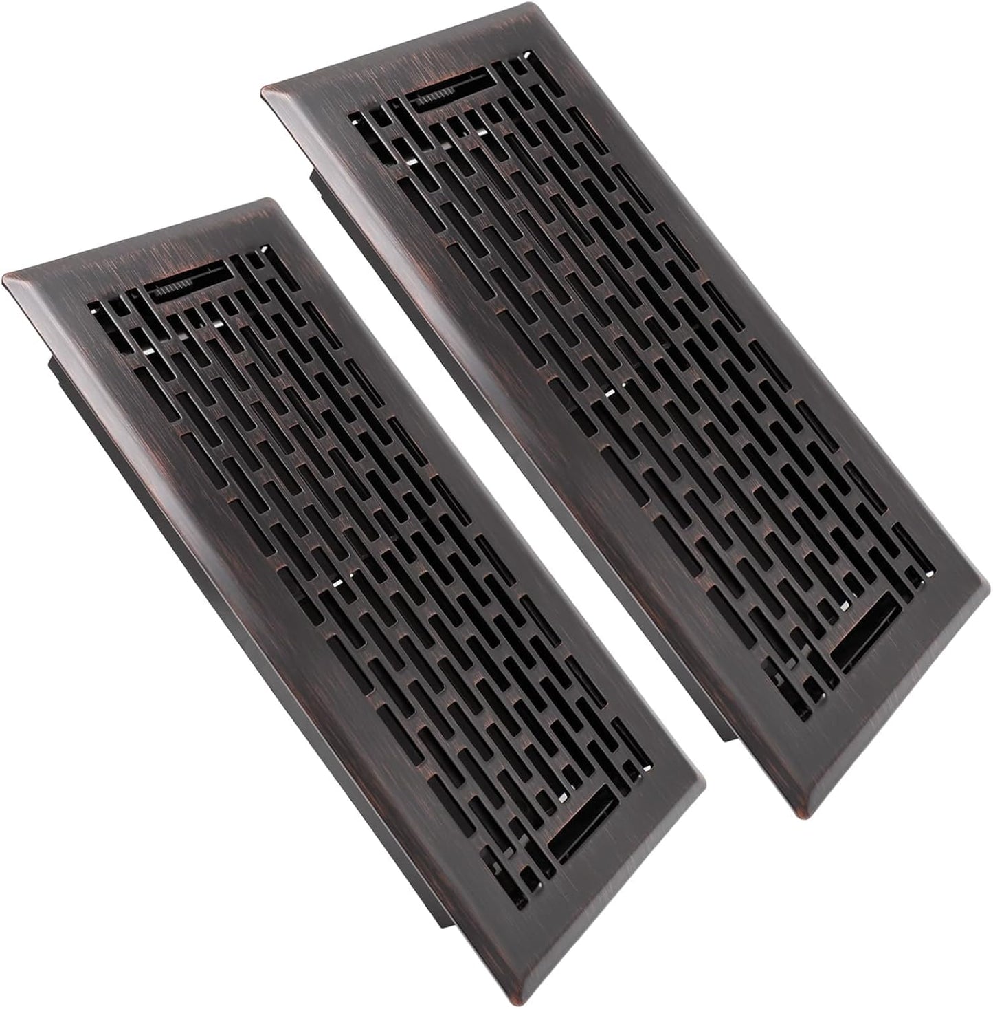 2 Pack Heavy Duty 4x10 Inches Steel Floor Registers for Home