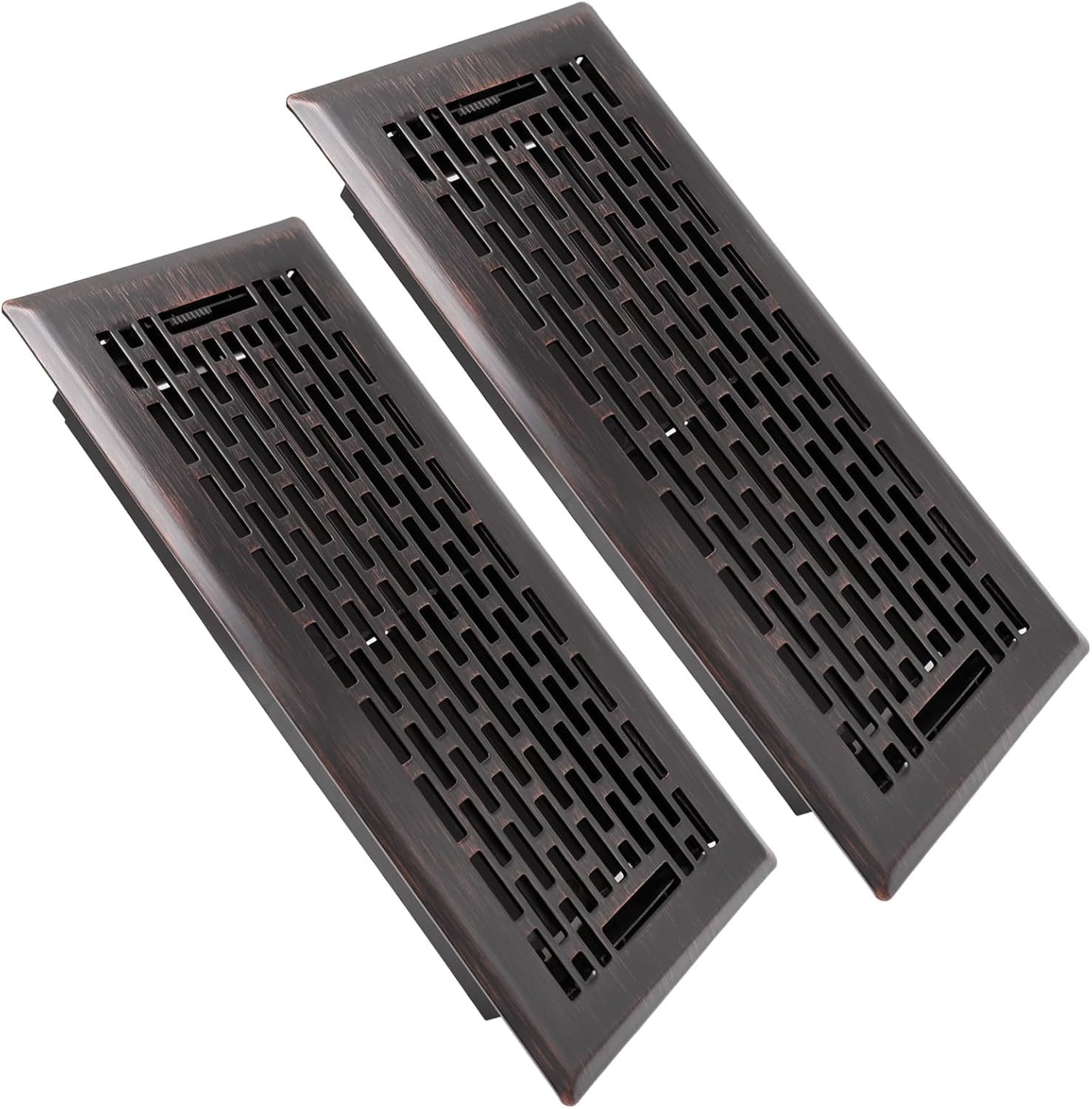 2 Pack Heavy Duty 4x10 Inches Steel Floor Registers for Home