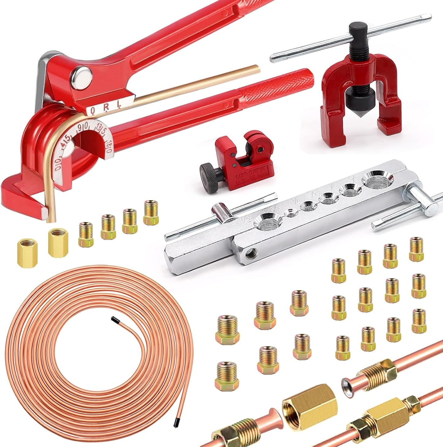 26Pack 3/16 Inch Brake Line Kit for Effortless Installation