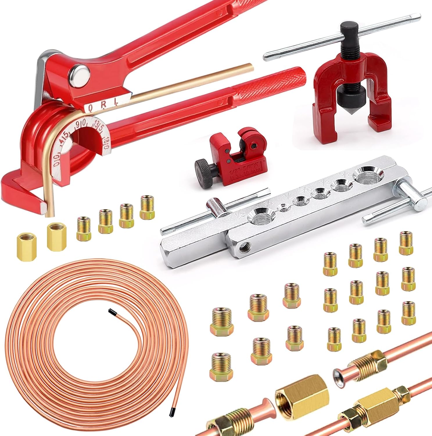 26Pack 3/16 Inch Brake Line Kit for Effortless Installation