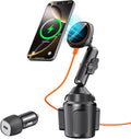 Qi2 15W Magsafe Car Mount Charger - Fast Magnetic Cup Holder
