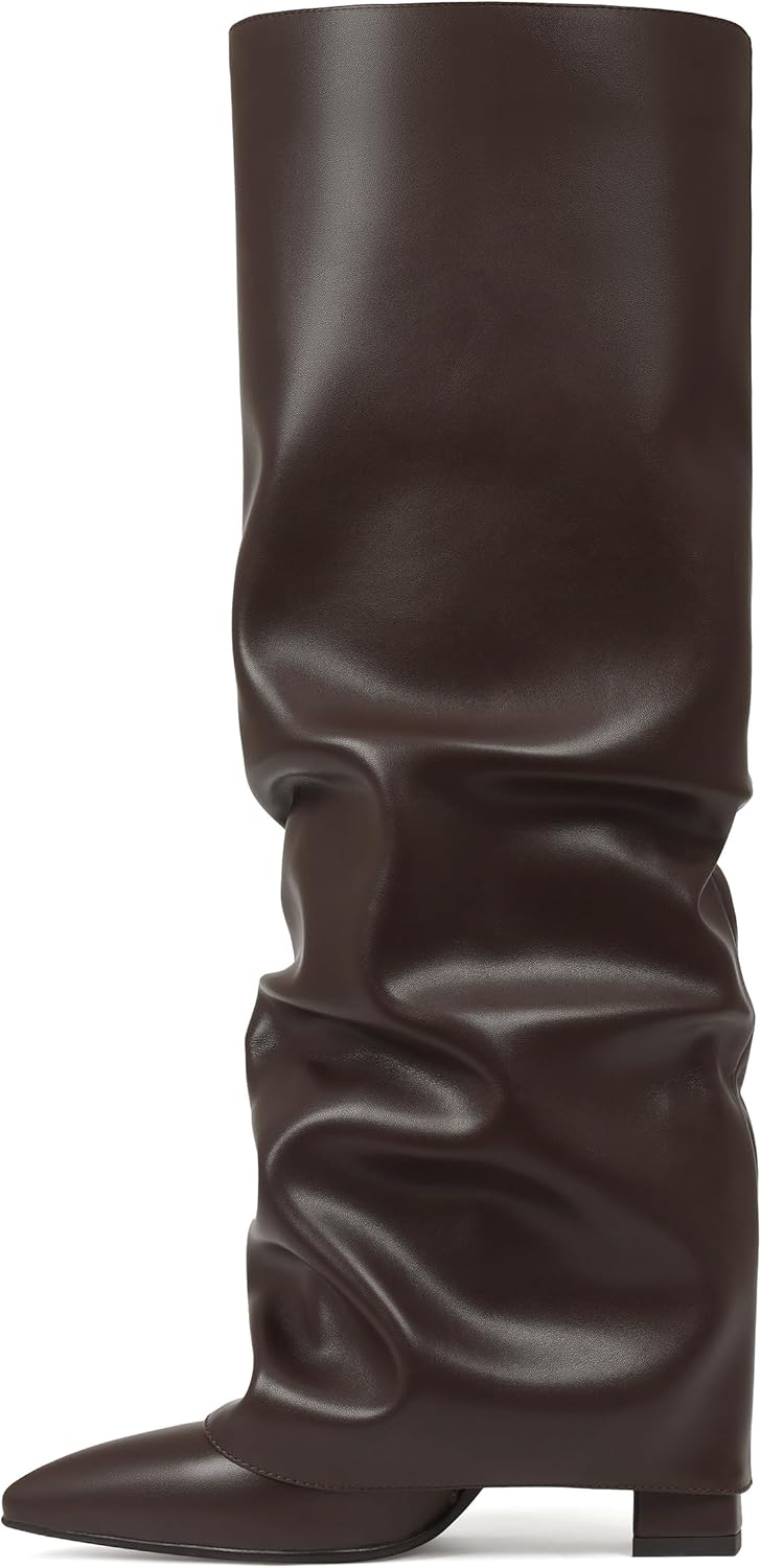 SaraIris Women's Slouchy Knee High Boots - Stylish and Comfortable