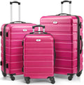 Suitour Luggage 3 Piece Sets with Spinner Wheels and TSA Lock