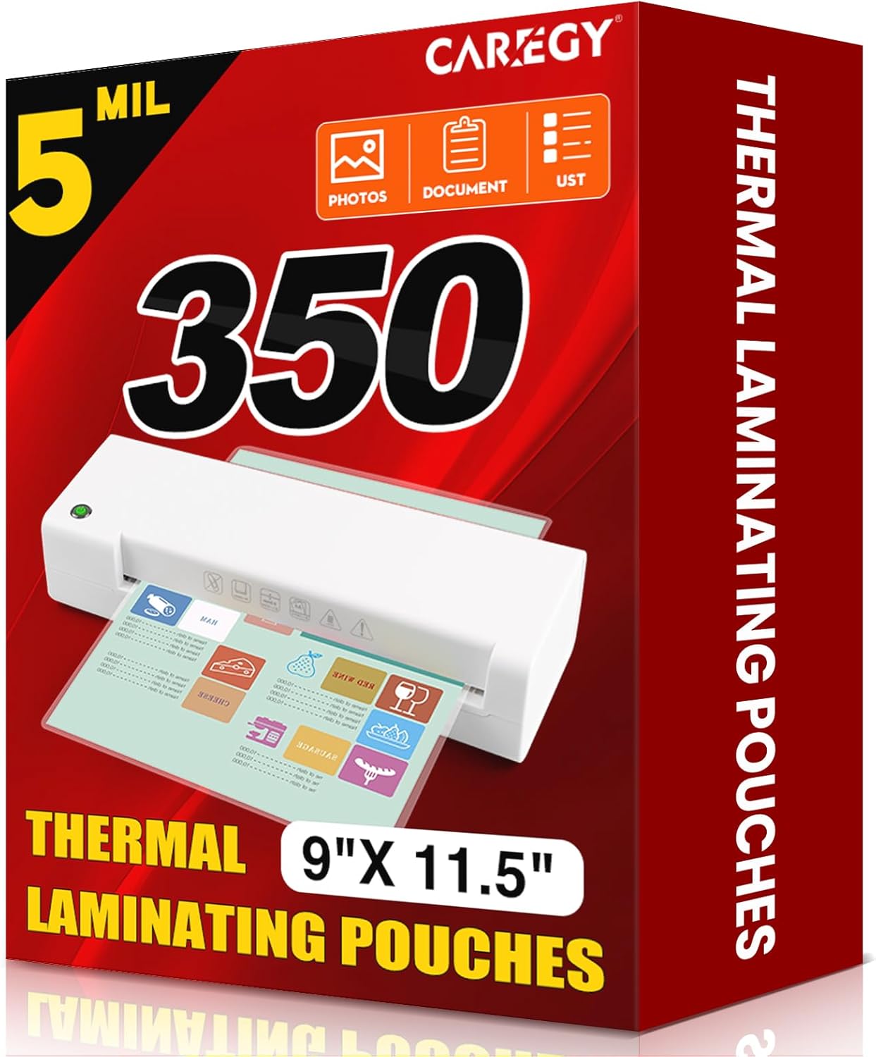 CAREGY Thermal Laminating Pouches for Office and School Use