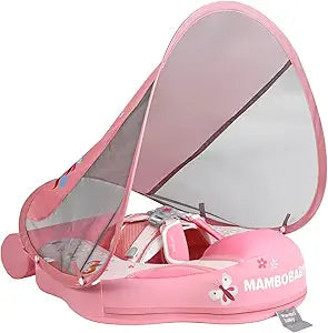 Mambobaby Float with Canopy for Safe Infant Swimming Fun
