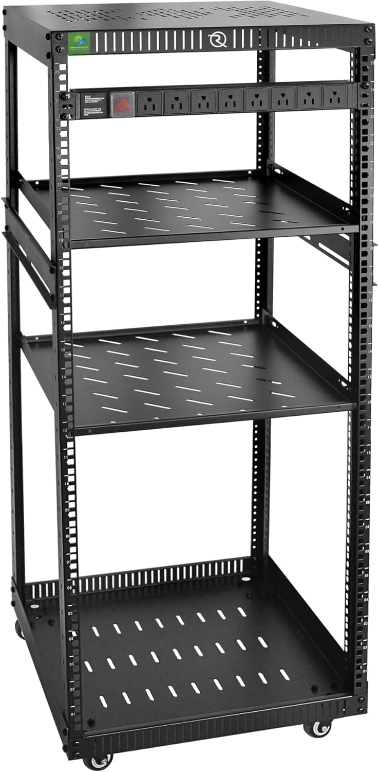 25U Network Rack with Reinforced Top Cover for 19in Equipment
