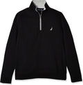 Nautica Men's Solid 1/4 Zip Fleece Sweatshirt - Cozy Everyday Layer
