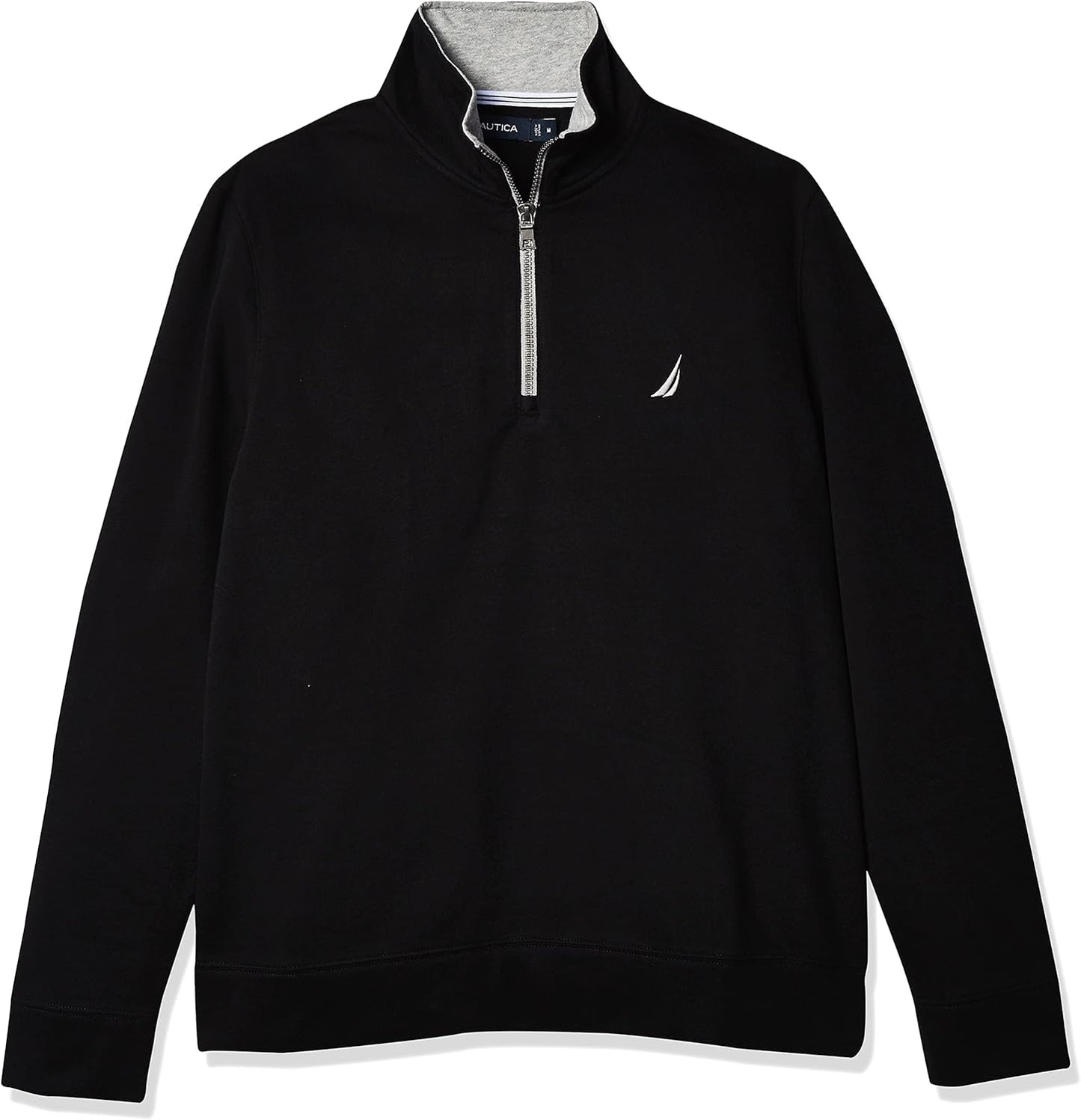 Nautica Men's Solid 1/4 Zip Fleece Sweatshirt for Comfort