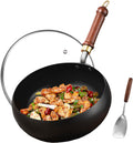 Carbon Steel Wok Pan 10.2in - Fast, Durable Stir-Fry Wok