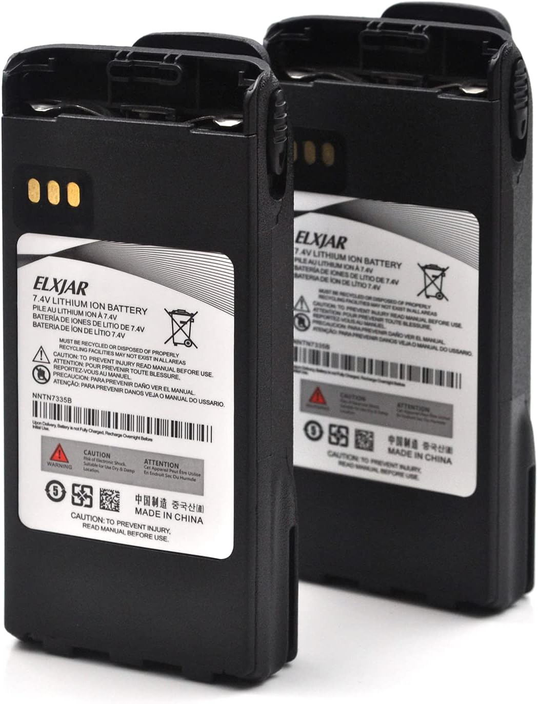 7.4V 2600mAh Li-ion Battery Replacement for Motorola Radios