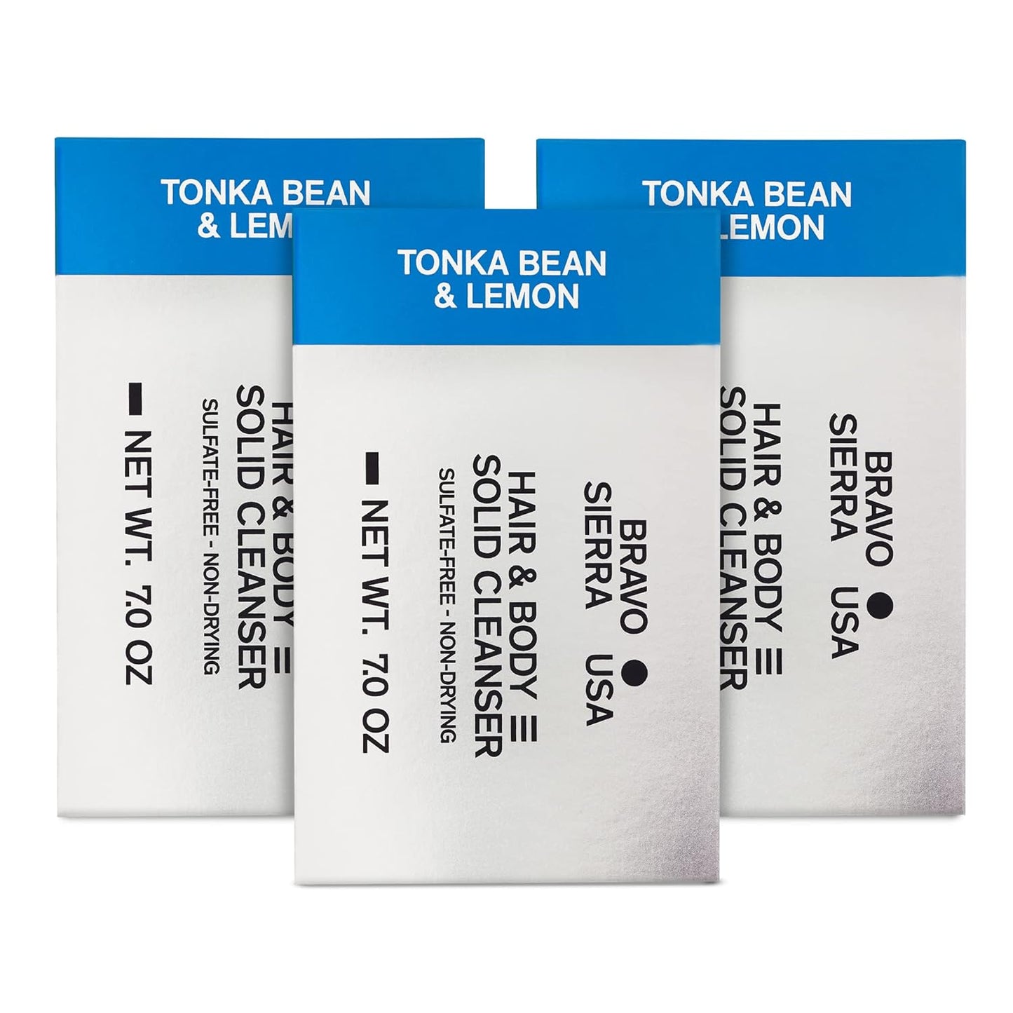 Bravo Sierra Tonka Bean & Lemon Body Bar - 3-Pack Cleanser
