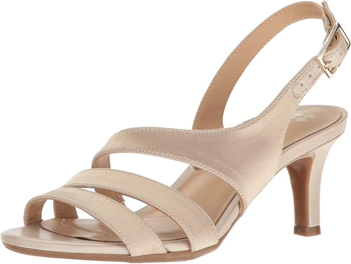 Womens Taimi Strappy Mid Heel Slingback Dress Sandals for Style
