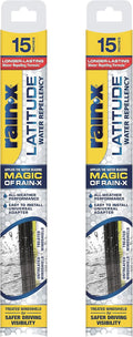 Rain-X Latitude 2-In-1 Water Repellent Wiper Blades, 15 in - Improved