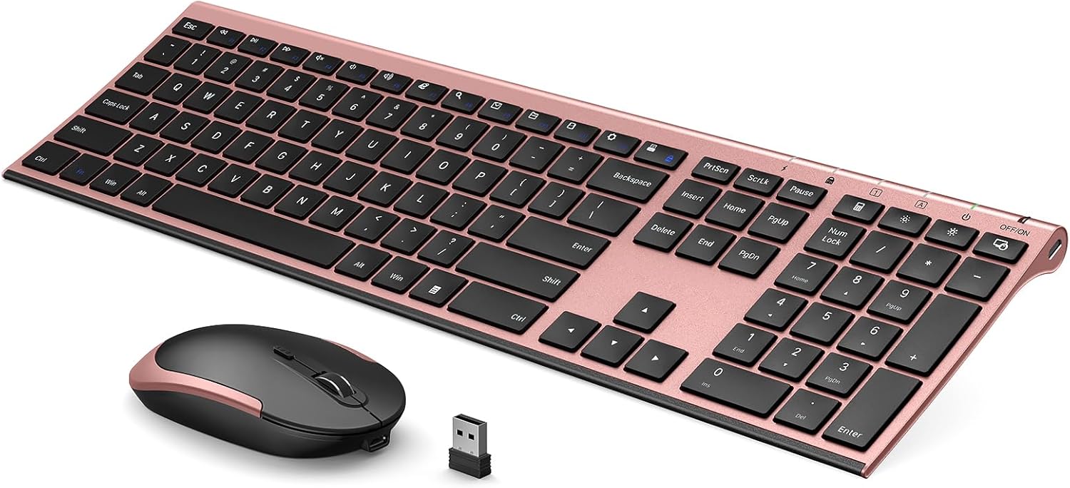 Vssoplor Rechargeable Wireless Keyboard & Mouse