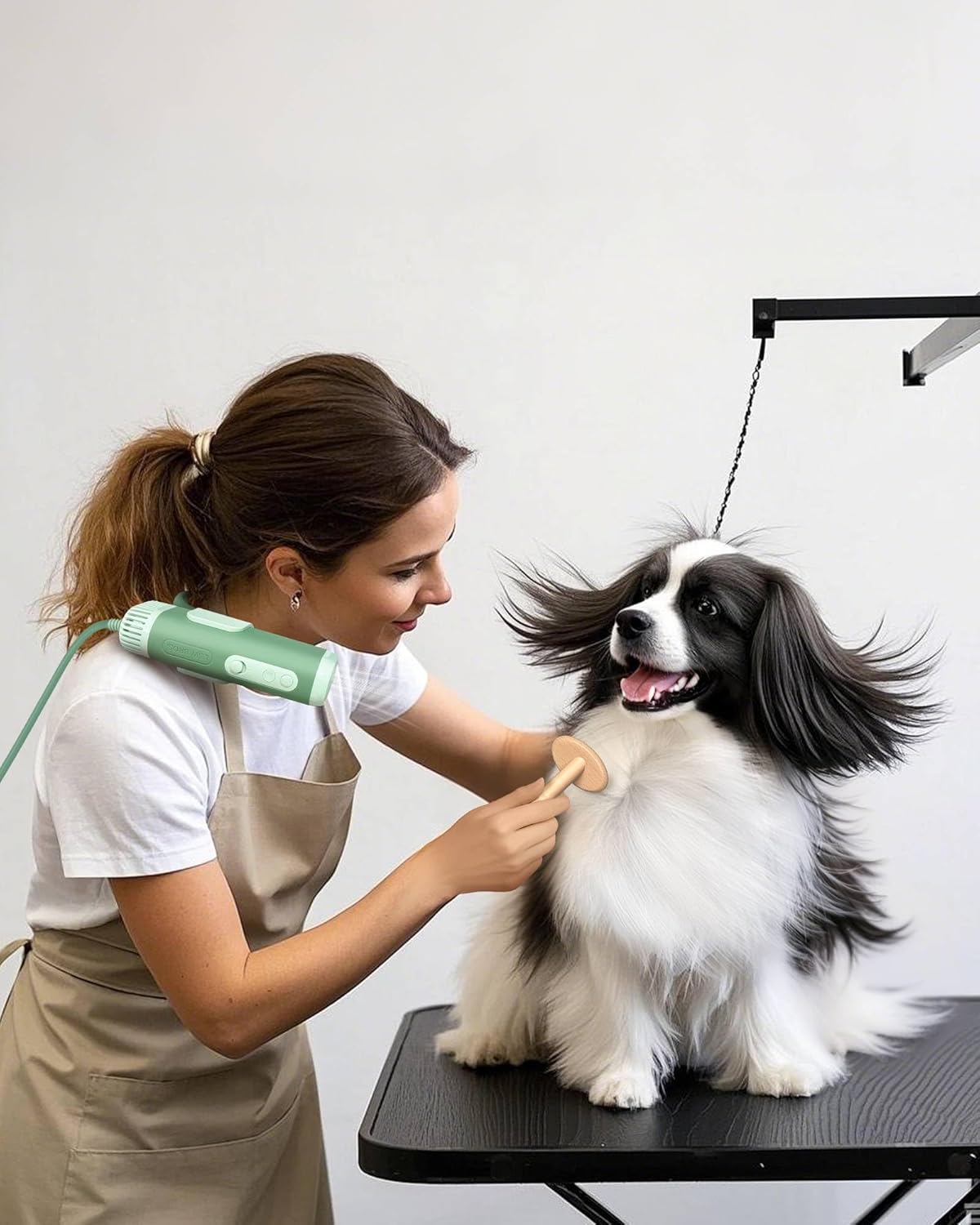 Hands Free Pet Dryer with Adjustable Airflow for Grooming