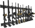 Gun Rack Wall Mount Aluminium Alloy Adjustable 4/8/12 Slot