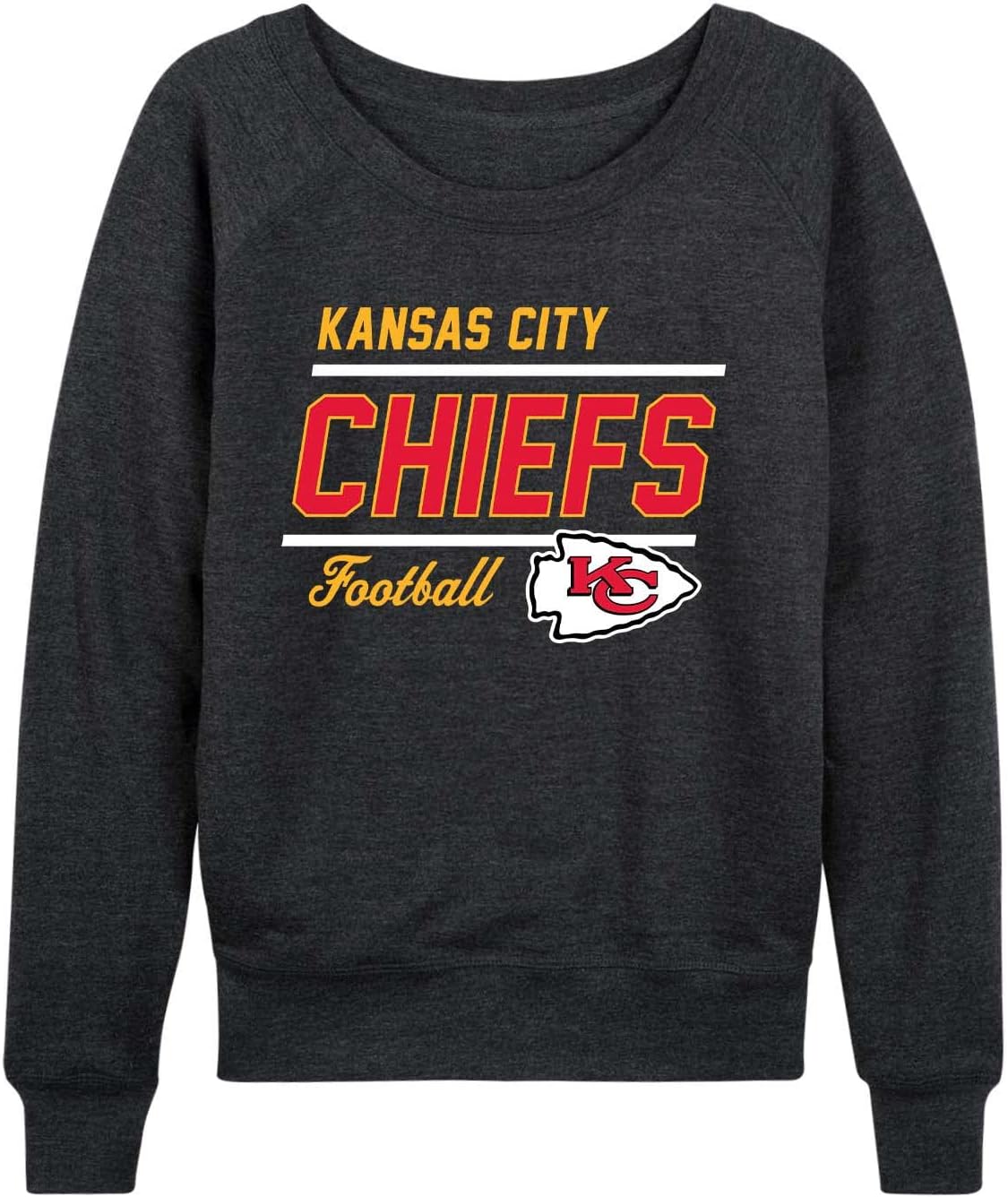 Kansas City Chiefs Women's Slouchy Crew Neck Pullover Apparel