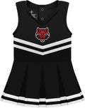 College Baby NCAA Cheerleader Bodysuit Dress - Soft Cotton Cutie