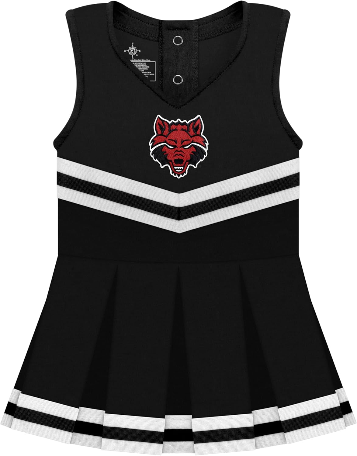 College Baby NCAA Cheerleader Bodysuit Dress for Baby Girls
