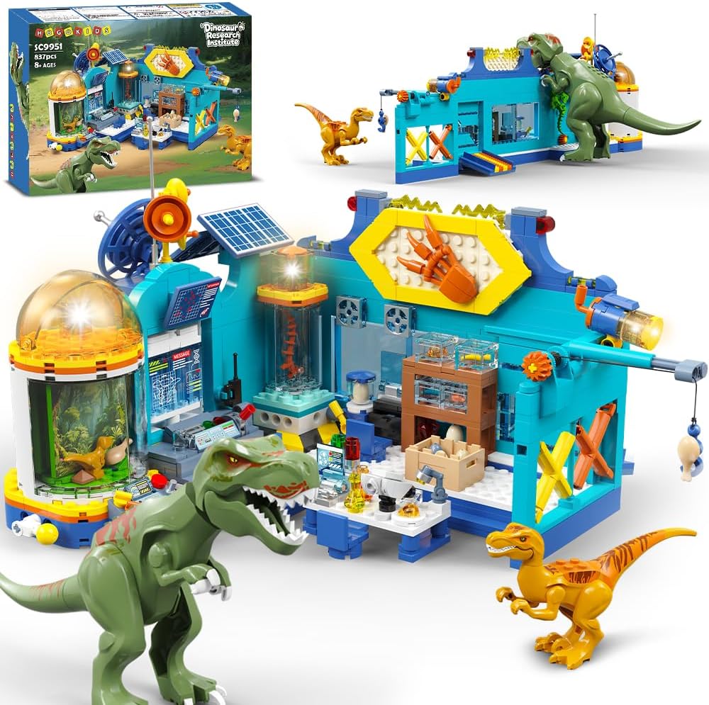 Dinosaur Research Institute Building Set - 837PCS Dino World