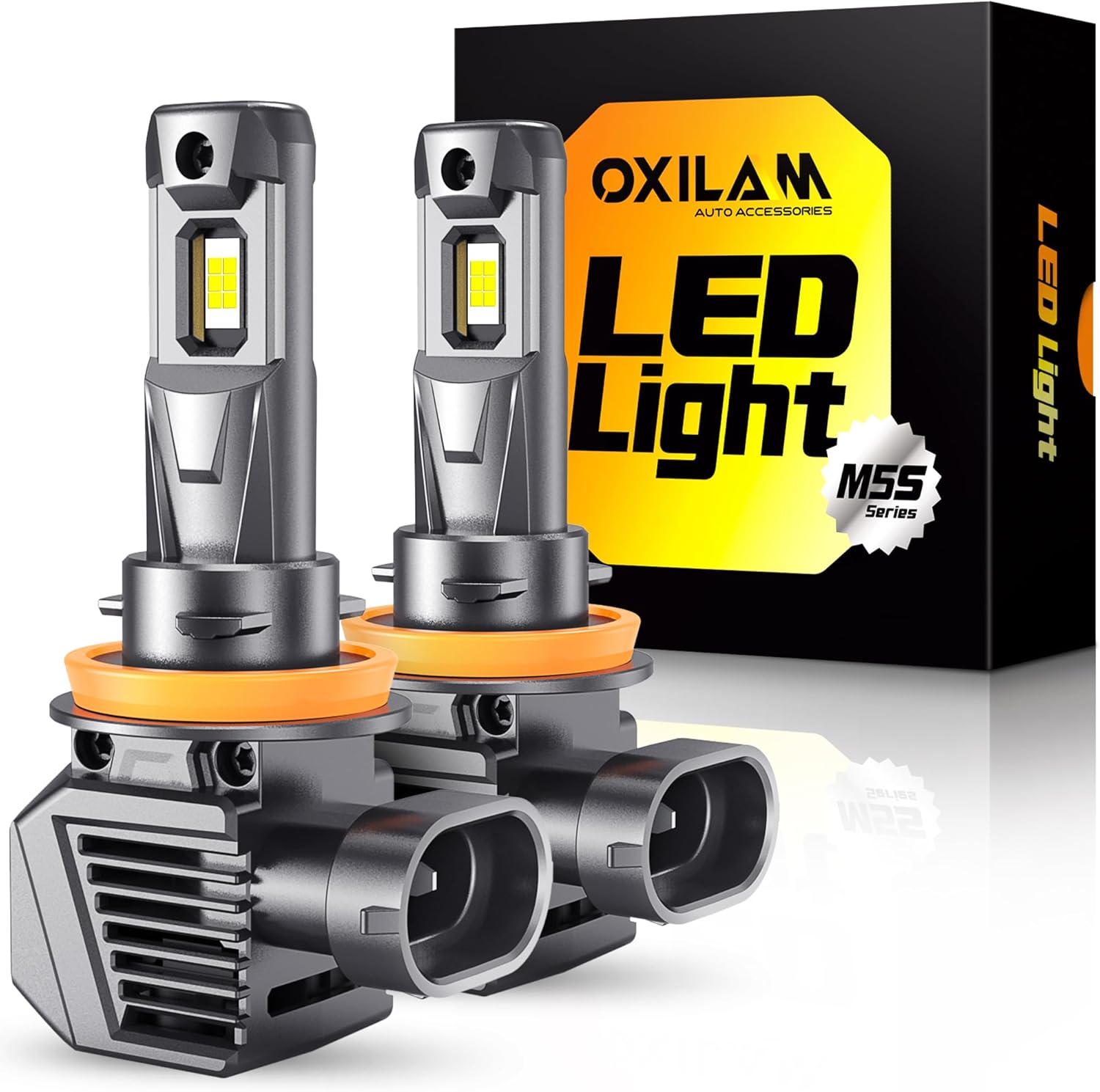 OXILAM H11 LED Bulb - 900% Brighter, 20 Years Lifespan