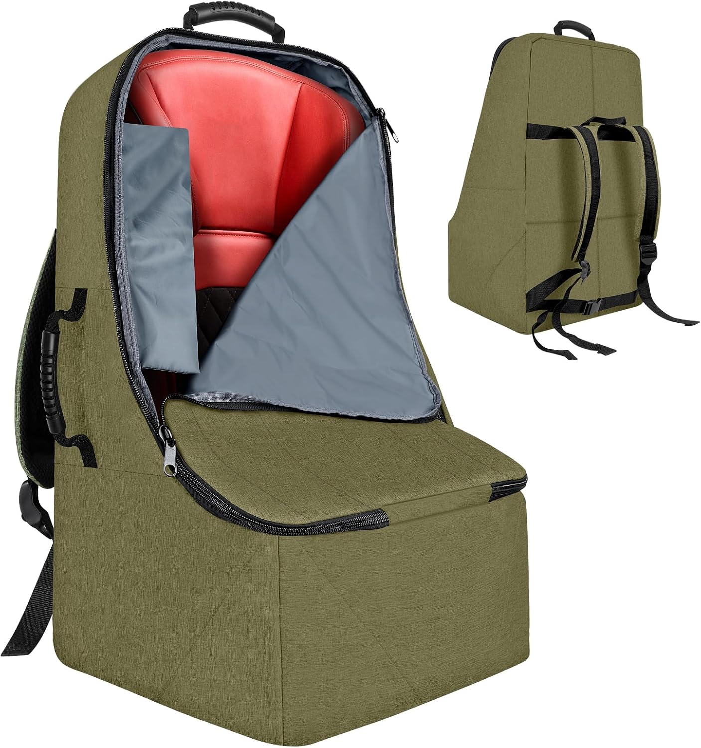 Padded Car Seat Travel Bag for Airplane, Heavy Duty Backpack