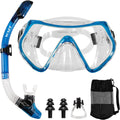 APLOS Snorkeling Gear for Adults Dry-Top Snorkel Set - Clear Vision