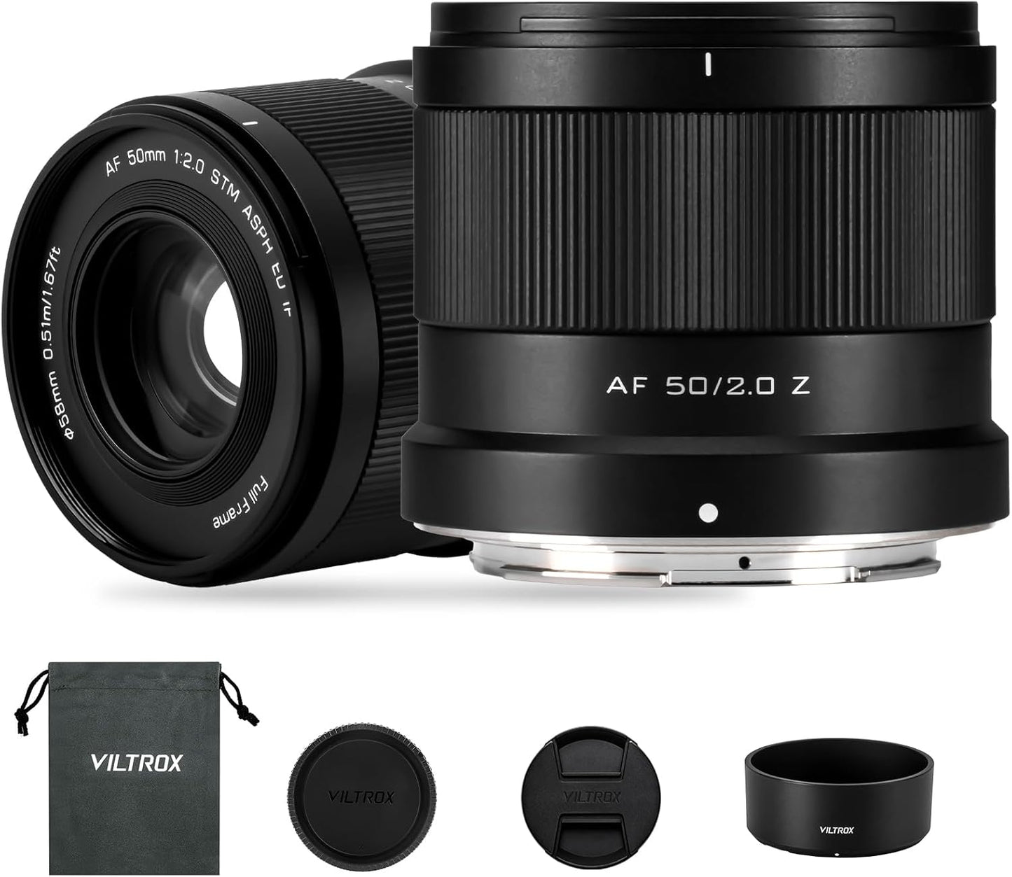 50mm F2.0 Full Frame Prime Lens for Nikon Z Mount Cameras