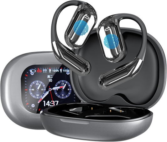 AI Translator Earbuds: 144-Language Two-Way Touch Screen - Aurotlu