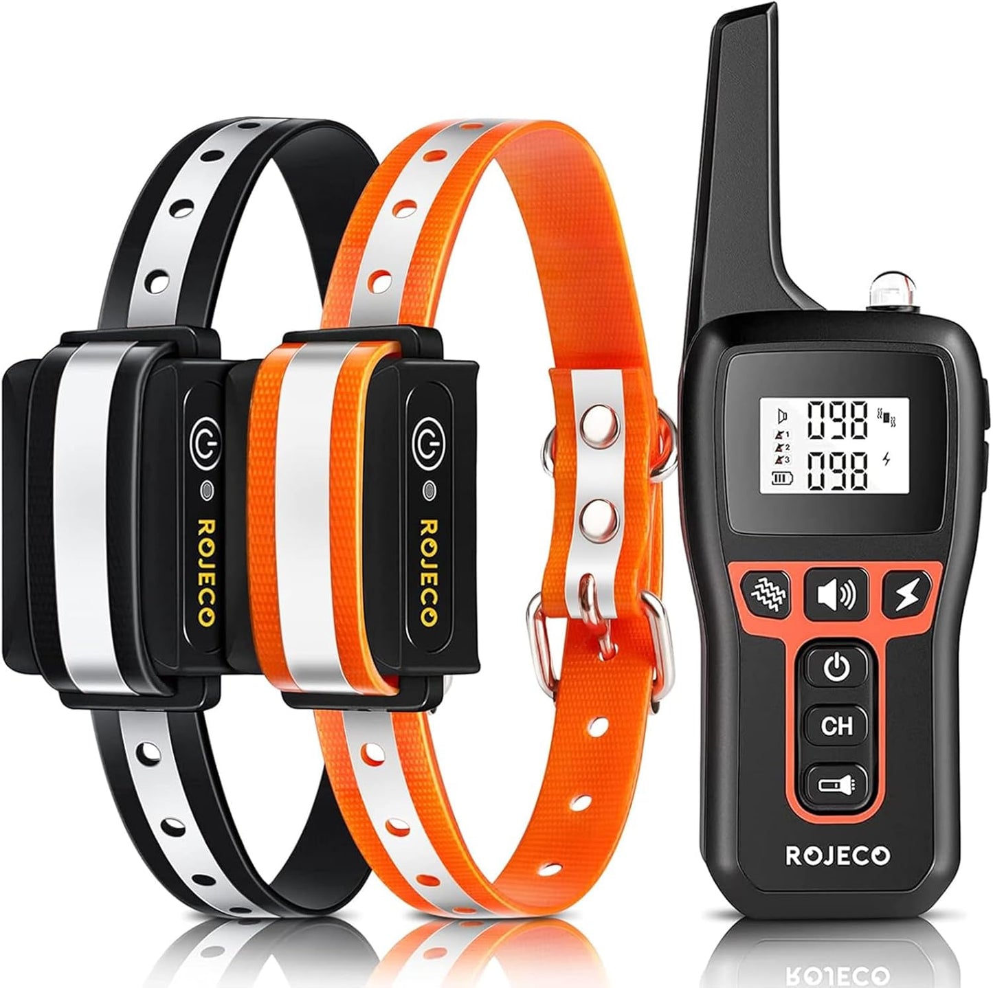 ROJECO Dog Shock Collar for 2 Dogs with 3300FT Remote Control