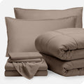 Bare Home Bed-in-A-Bag 7 Piece Comforter & Sheet Set - Full