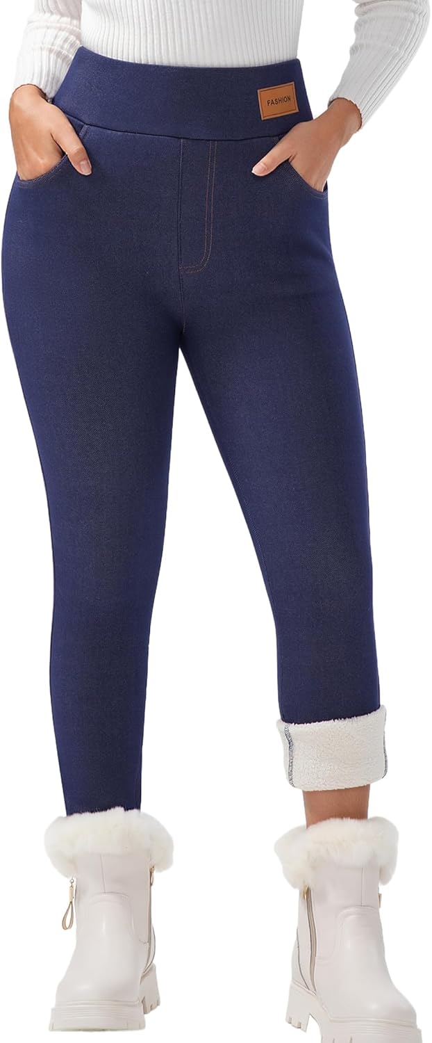 Winter Warm Thick Leggings for Women - Fleece Lined Comfort