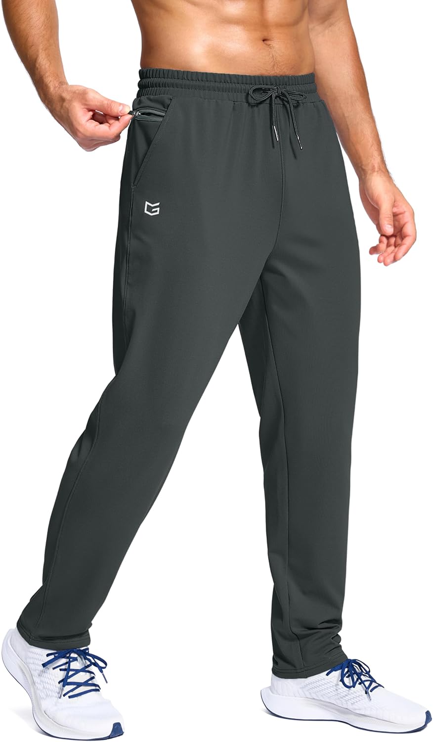 G Gradual Men's Fleece Lined Pants for Winter Workouts
