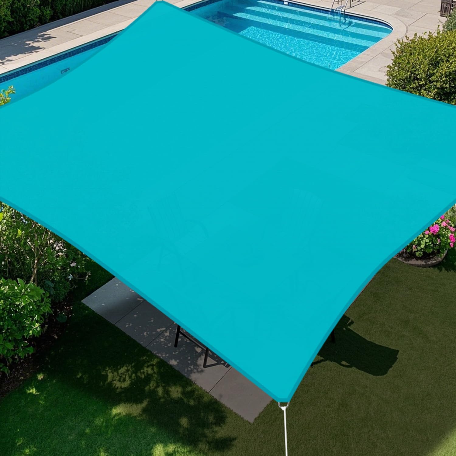 E&K Sunrise 8ft x 12ft Waterproof Sun Shade Sail for Outdoor Use