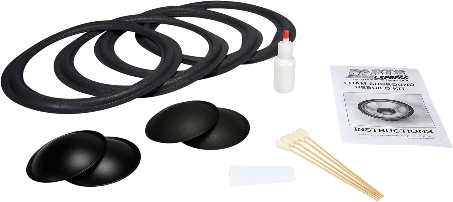 Parts Express Speaker Surround Re-Foam Repair Kit for 12 Inch Speakers